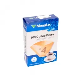 Фильтр бумажный №4 (100шт) CFP4 Menalux 900256314 для капельных кофеварок Electrolux