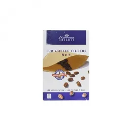 Фильтр бумажный №4 Finum (универсальный) для капельной кофеварки (100шт)